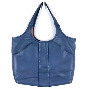 Betabrand Gilda Mercury Blue Leather Purse Handbag